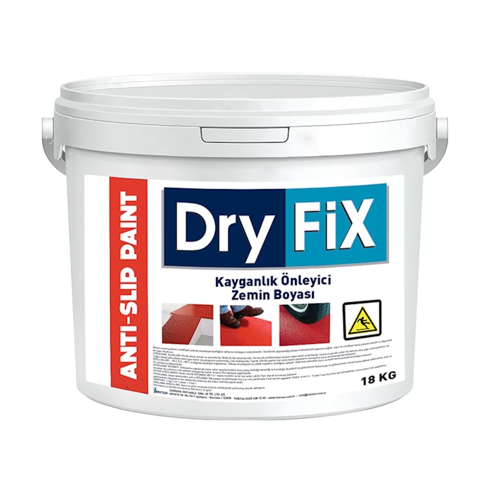DryFix Anti-Slip Paint Kaydırmaz Zemin Boyası 18 Kg